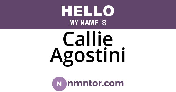 Callie Agostini