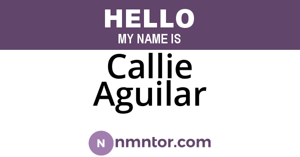 Callie Aguilar