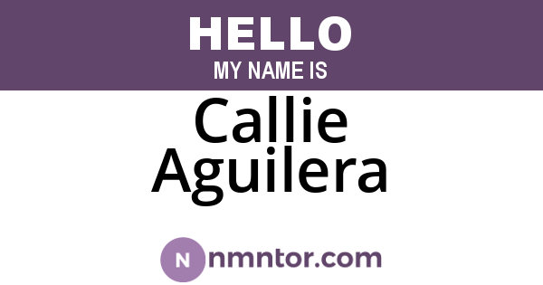 Callie Aguilera