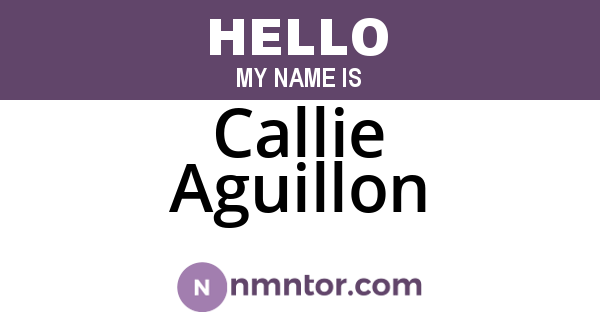 Callie Aguillon