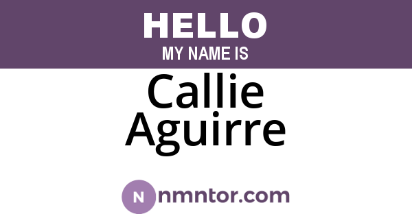 Callie Aguirre