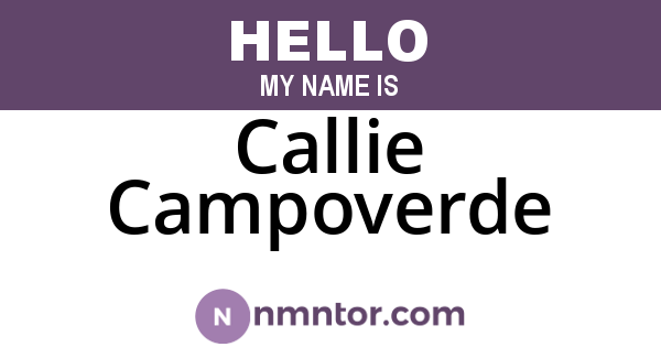 Callie Campoverde