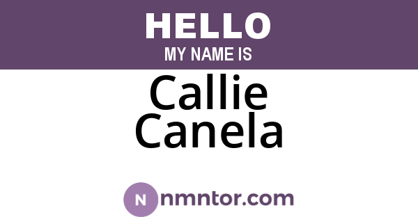Callie Canela