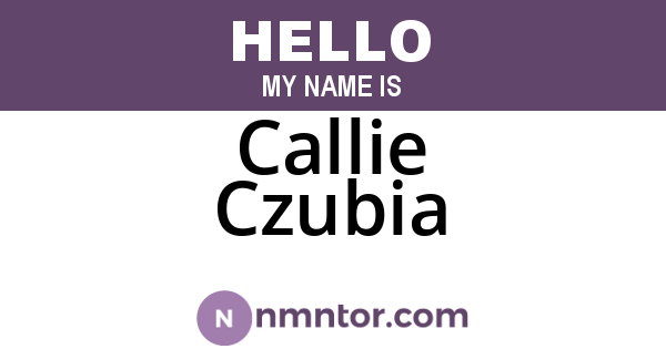 Callie Czubia