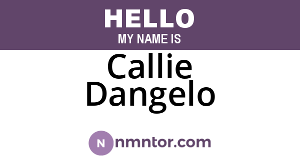 Callie Dangelo