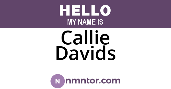 Callie Davids