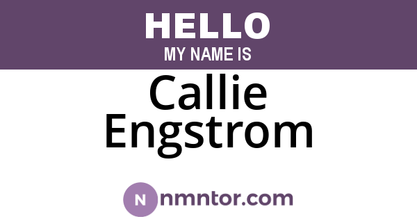 Callie Engstrom