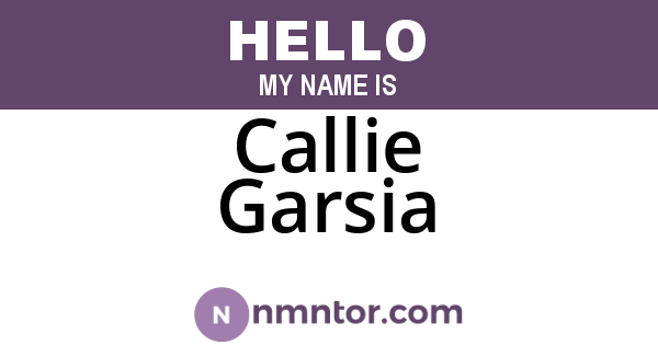 Callie Garsia