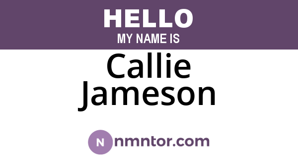 Callie Jameson