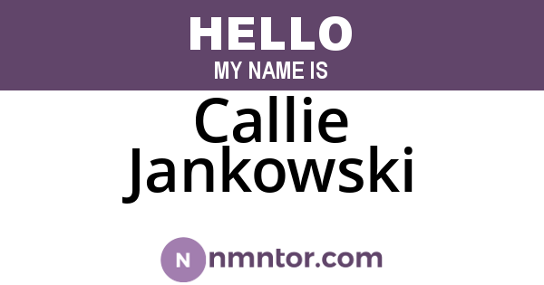 Callie Jankowski
