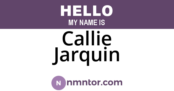 Callie Jarquin