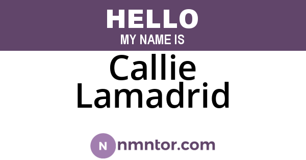 Callie Lamadrid