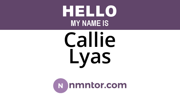 Callie Lyas