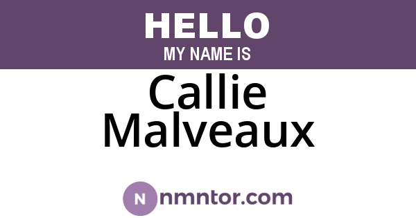 Callie Malveaux