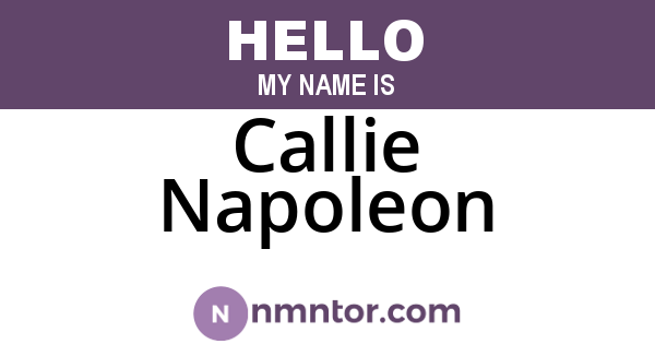 Callie Napoleon