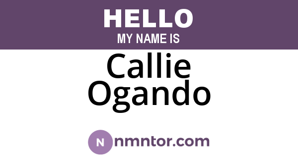 Callie Ogando
