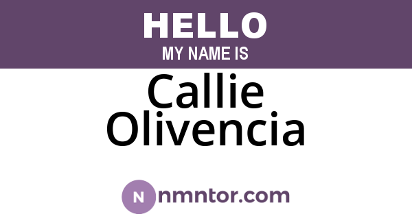 Callie Olivencia