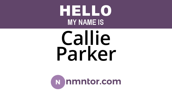 Callie Parker
