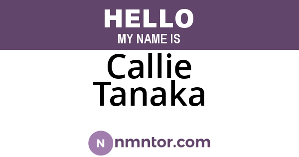 Callie Tanaka