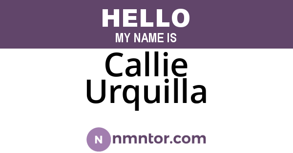 Callie Urquilla