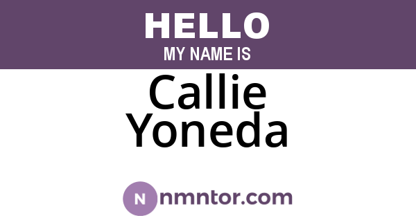 Callie Yoneda