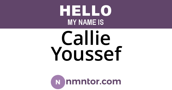 Callie Youssef