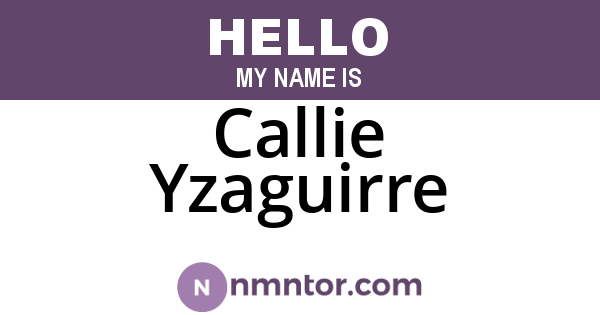 Callie Yzaguirre