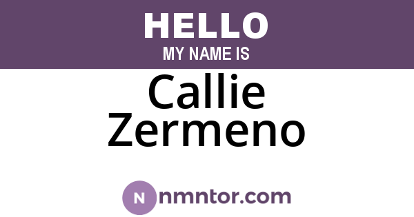Callie Zermeno