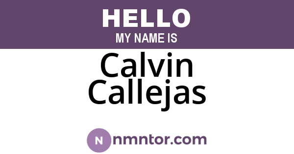 Calvin Callejas
