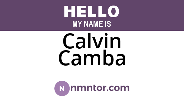 Calvin Camba