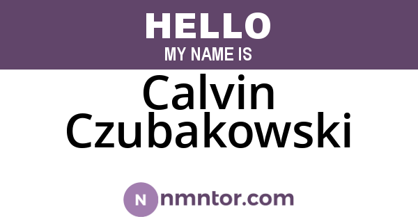 Calvin Czubakowski