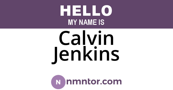 Calvin Jenkins