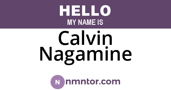Calvin Nagamine