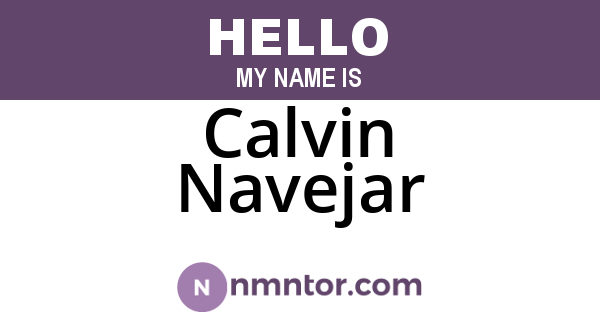 Calvin Navejar