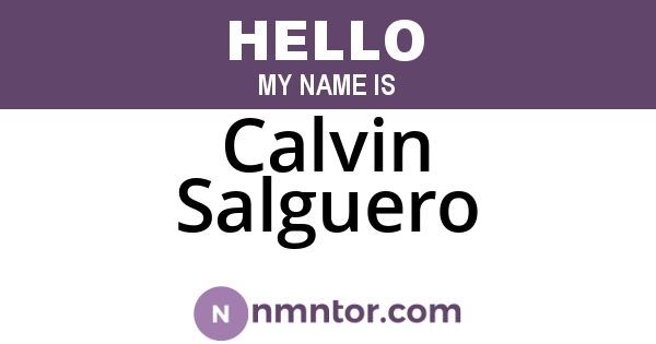Calvin Salguero