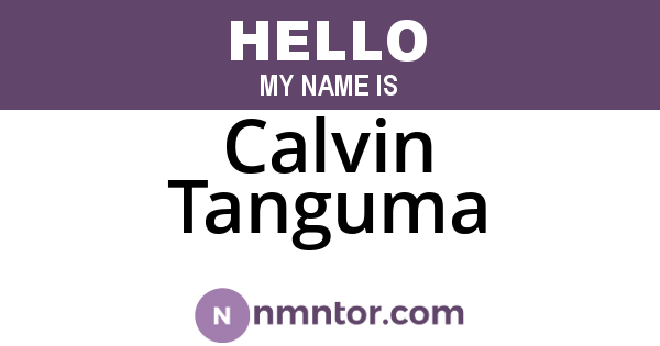 Calvin Tanguma