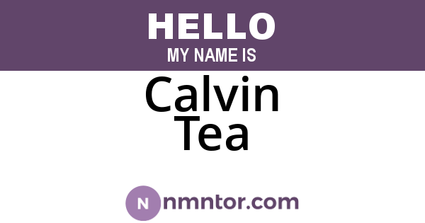 Calvin Tea