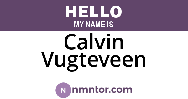 Calvin Vugteveen