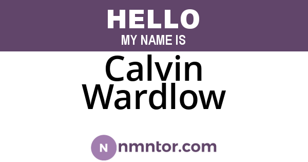 Calvin Wardlow