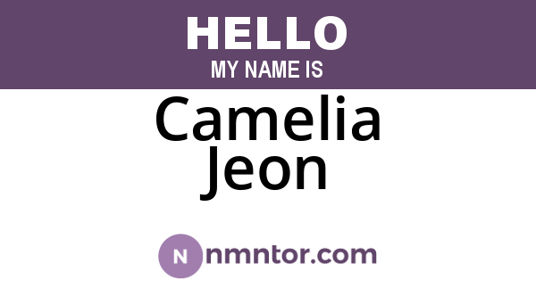Camelia Jeon