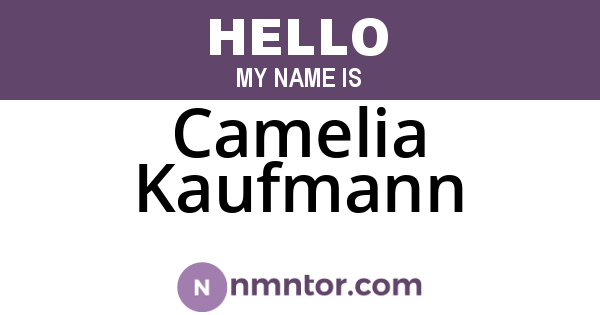 Camelia Kaufmann