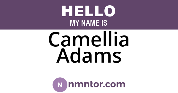 Camellia Adams