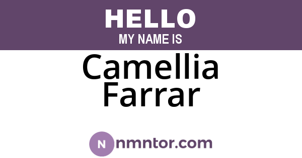 Camellia Farrar