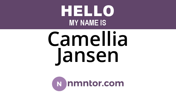 Camellia Jansen