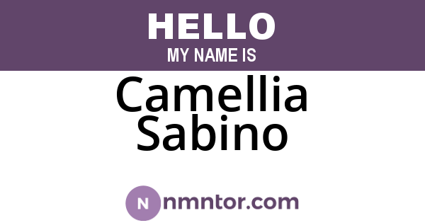 Camellia Sabino