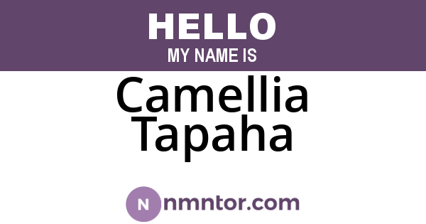 Camellia Tapaha