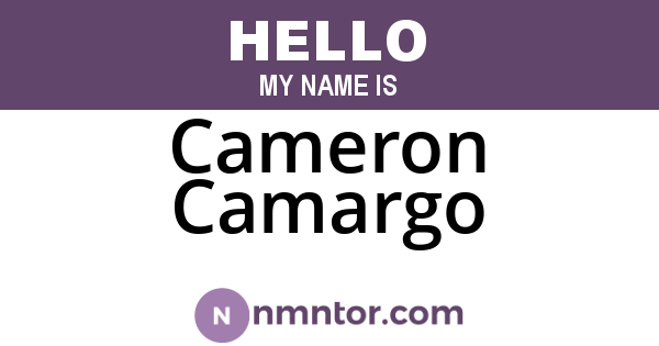 Cameron Camargo
