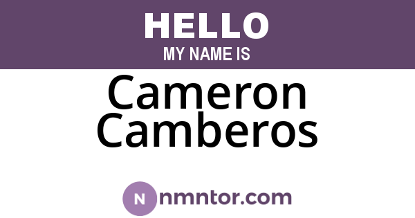 Cameron Camberos