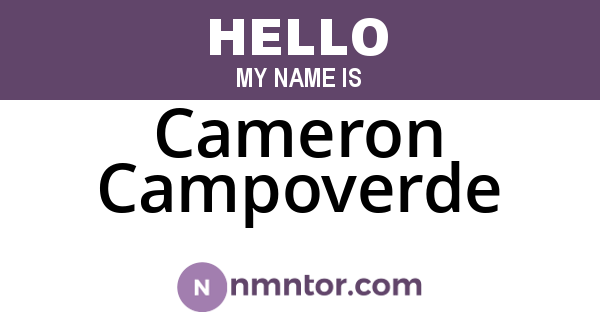 Cameron Campoverde