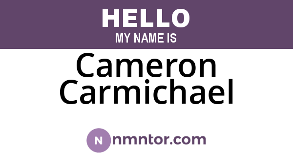 Cameron Carmichael